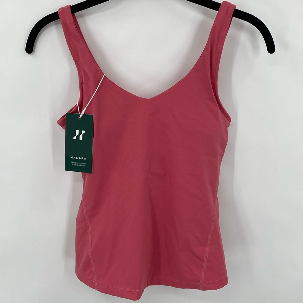 Halara Sleeveless Top With Built In Shelf Bra Activewear Workout Size Small